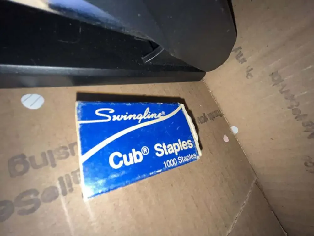 Random Office Supplies Lot: Heavy Duty 3-Hole Punch, Rapid 1 Stapler, Staples, a